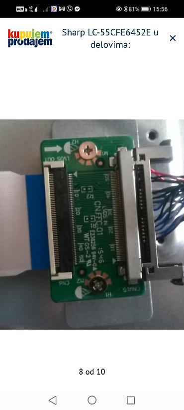 Aksesoari za TV i video: Sharp LC-55CFE6452E – delovi Dostupni originalni delovi sa modela na lalafo.rs — 9 Aksesoari za TV i video: Sharp LC-55CFE6452E – delovi Dostupni originalni delovi sa modela — 9