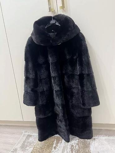 мурской кийим: Шуба, Норка, Тизеден, Капюшону бар, L — 4