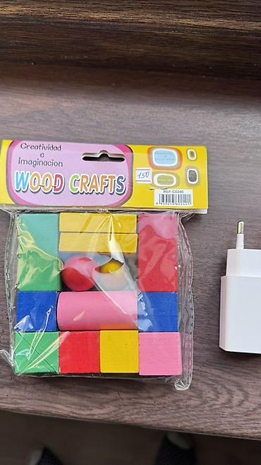 доска для садика: Набор деревянных кубиков WOOD CRAFTS - Комплект мини-кирпичиков и — 1