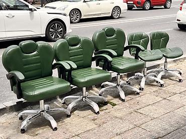 Stullar: SALONA AİD NƏ OlSA Bizdə Bej rəngli, süni dəri üzlüklü fırlanan — 6