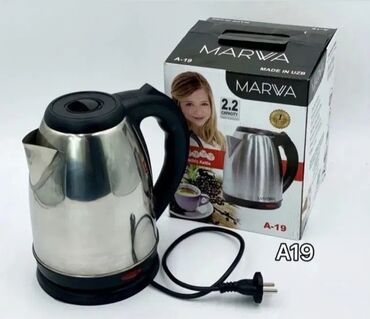 купить чайник фарфоровый: Чайник электрический Marwa, нержавеющая сталь, 2.2 л Кратко о товаре