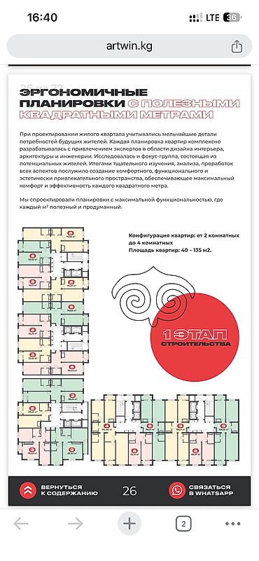Новостройки от застройщика: Строится, Элитка, 2 комнаты, 79 м² — 10