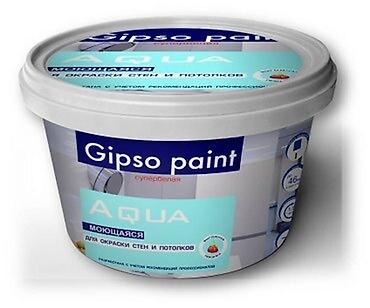 Краска краска моющаяся gipso аква оптом белая матовая фасовки 3.5 кг 7