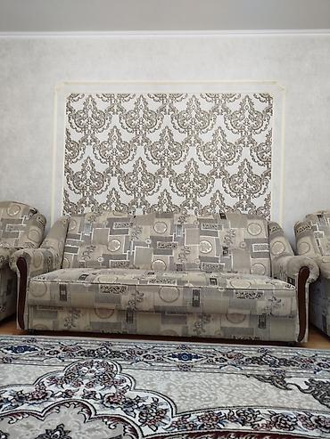 Комплекты мягкой мебели: Комплект мягкой мебели, Б/у, Самовывоз, цвет - Бежевый — 1