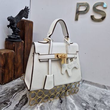 Torbe: Elegantna torbica, Hermes, Materijal: Koža, Lakovana koža — 4