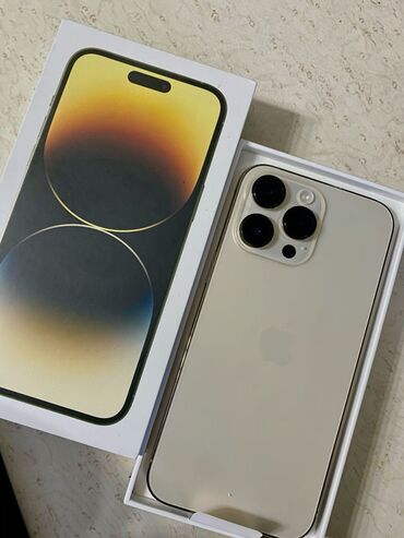 iphone xs max yeni: IPhone 14 Pro Max, 128 ГБ, Золотой, Отпечаток пальца, Face ID