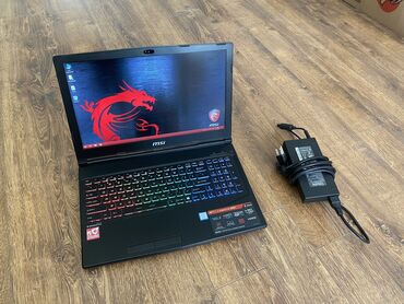 msi notebook: MSI GP63 Leopard oyun noutbuku. Noutbuk əla vəziyyətdədi. İstifadə