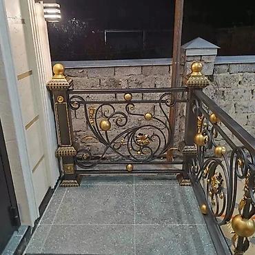 Готовые перила: Готовые перила, Материал: Кованное железо, Для крыльца — 25