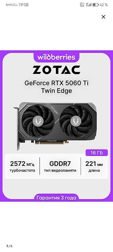 rtx 3090 ti: ZOTAC GeForce RTX 5060 Ti Twin Edge videokartı - Yaddaş: 16 GB GDDR7 — 1