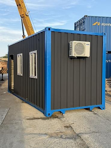 konteyner satilir: 20 futlu ofis/konteyner modul - Ölçü: təxminən 6 m (uzunluq) x 2,4 m — 5