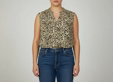 elegancka tunika plus size: Bluzka damska, rozmiar 2XL