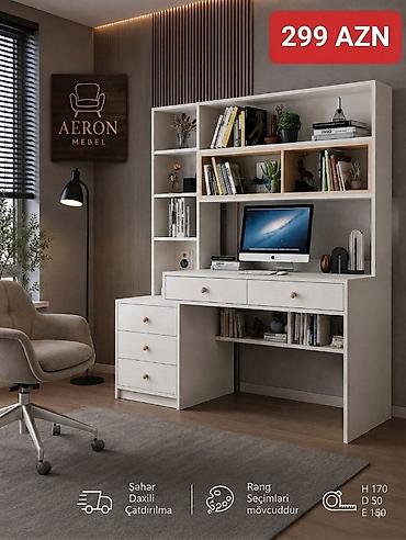 bar masasi: Masa və rəf sistemi – Aeron Mebel Yazi masasi:150×170×50 baki-Sumqayit — 1