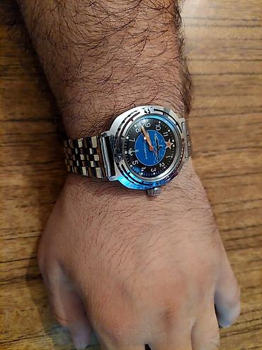 vostok saat: İşlənmiş, Qol saatı, Vostok, rəng - Mavi — 3