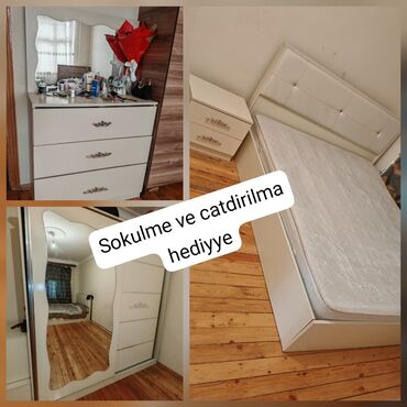 Mebel: Yataq desti tecili evden cixmalidir sokulub catdirilma daxil cemi 450