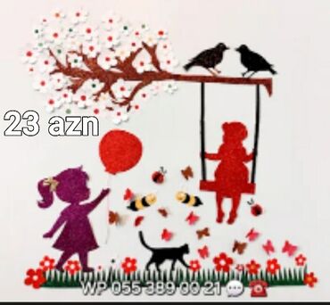 Digər ev dekoru: Məktəb və uşaq bağçası divarları üçün dekorativ aplikasiya setləri - — 15