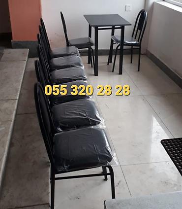 Stullar: Kafe və restoranlar üçün 4 nəfərlik 6 nəfərlik 8 nəfərlik stul və — 28