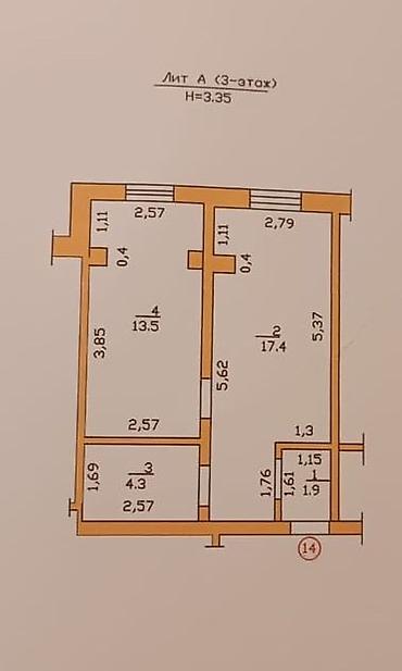 Продажа квартир: 1 комната, 37 м², Элитка, 3 этаж, Евроремонт — 12