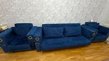 cester divani: Yeni, Klassik divan, 2 kreslo, Divan, Bazalı, Açılan — 1