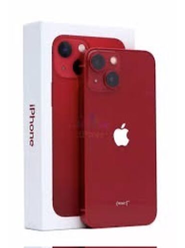 Apple iPhone: IPhone 13 mini, Б/у, 128 ГБ, Красный, Защитное стекло, Чехол, Коробка, 82 %