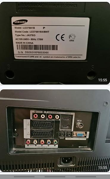 CD, DVD disklər: SMART DEYİL. SAMSUNG 82 sm ekranideal vəziyyətdə Samsung, xaricdə — 2