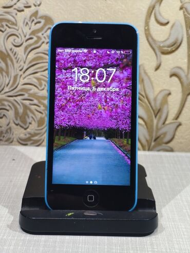 Apple iPhone: IPhone 5s, Б/у, 16 ГБ, Голубой, Кабель — 9