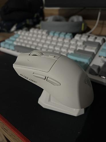 сканеры 4800: Игровая беспроводная мышь JEDEL-GAMING Ultra Light (белая) - — 1