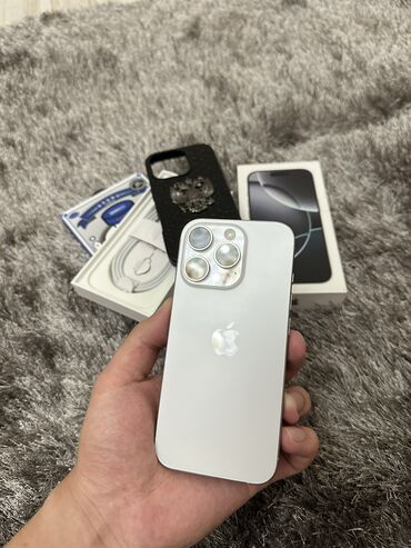 redmi turbo 3 бишкек: IPhone 16 Pro, Колдонулган, 512 ГБ, White Titanium, Коргоочу айнек, Каптама, Кабель, 100 %