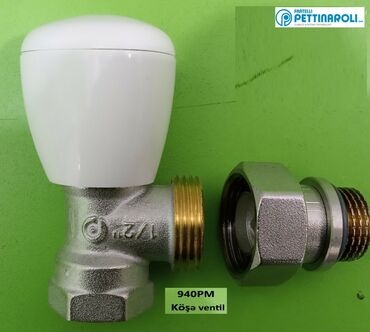 радиатор отопления: Pettinaroli 940PM – Köşə ventil - Marka: Fratelli Pettinaroli