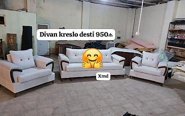 Divan və kreslo dəstləri: Yeni, Divan, 2 kreslo — 1