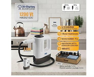 ütulər: Buxarlı təmizləyici DSP KD-2100 — 15-i 1-də, 1200 W, 3 Bar Bütün — 1