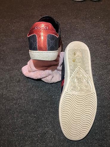 гуччи кроссовки: Мужские кроссовки, 42, Gucci, Б/у, цвет - Серый, Самовывоз — 3