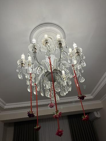 cilcıraq modelləri: Çılçıraq, 8 lampa, Şüşə — 5