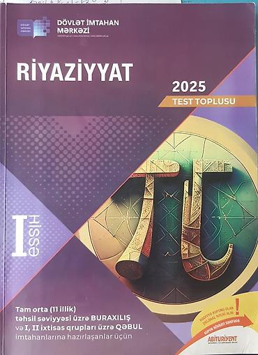 Riyaziyyat 2025 – Test Toplusu 1ci və 2ci hissə cəmi 12 manat lalafo.az -da Riyaziyyat 2025 – Test Toplusu 1ci və 2ci hissə cəmi 12 manat