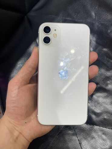 Apple iPhone: IPhone 11, Б/у, 64 ГБ, Белый, 100 %