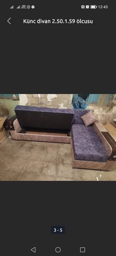 Divanlar: Künc divan, Yeni, Açılan, Bazalı, Parça, Ödənişli çatdırılma — 14