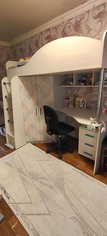 kravat gence: Uşaq otağı üçün çoxfunksiyalı loft tipli mebel komplekti. Komplektə — 3