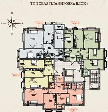 4 bedroom: 4 комнаты, 142 м², 3 этаж, ПСО (под самоотделку) — 1