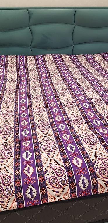 Yataq örtüyü – naxışlı, bənövşəyi tonlarda - Növ: iki nəfərlik yataq