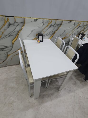Digər restoran, kafe avadanlığı: Restoran/kafe avadanlıqları dəsti Tərkib: - 4 nəfərlik stol-stul — 1