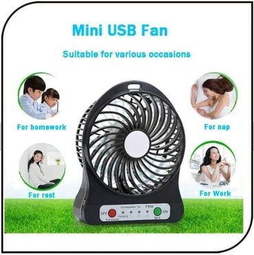 Podni ventilatori: Cena 4000 dinara Mini punivi stoni USB ventilator sa 3 brzine Ovo je — 3