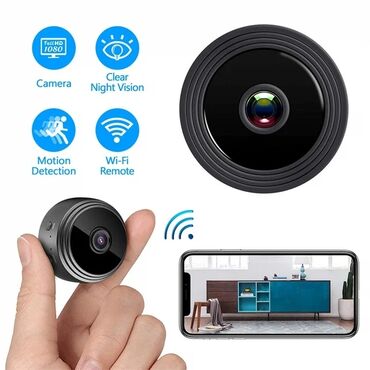 gizli mini kamera: Wifi kamera Mirco kart dəstəkləyir (64gb) istənilən yerdən müşahidə