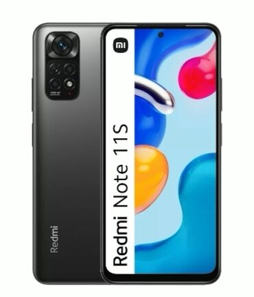 sumqayit telefon: Xiaomi Redmi Note 11S, 128 GB, rəng - Boz, 
 Sensor, Barmaq izi, İki sim kartlı