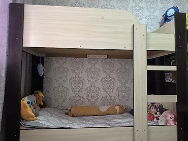 120: Детская гарнитура, Б/у, Для мальчика, ДСП, цвет - Коричневый, Самовывоз — 3