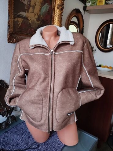 frieda freddies jakna sa prirodnim krznom: M (EU 38), Jednobojni, Sa postavom