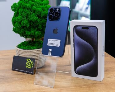 айфон 15 про цена в бишкеке: IPhone 15 Pro Max, Б/у, Blue Titanium, 100 %