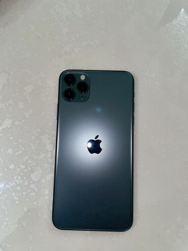 Apple iPhone: IPhone 11 Pro Max, Б/у, 256 ГБ, Зеленый, Коробка, 85 %