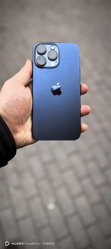 Apple iPhone: IPhone 15 Pro Max, 512 GB, Mavi, Zəmanət, Face ID, Sənədlərlə — 5