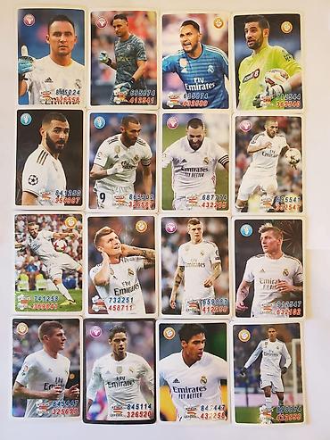 real madrid: Real Madrid futbol kartları dəsti - Mövzu: Real Madrid FK oyunçu — 1
