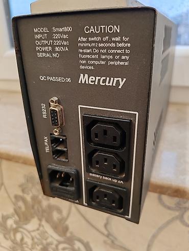 Комплектующие для ПК: Mercury Smart800 UPS (800VA) - Model: Smart800 - Giriş: 220Vac - — 3