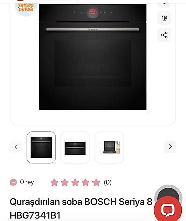 elektron kilid: Quraşdırılan soba BOSCH Seriya 8 HBG7341B1 - Tip: Elektrik — 1